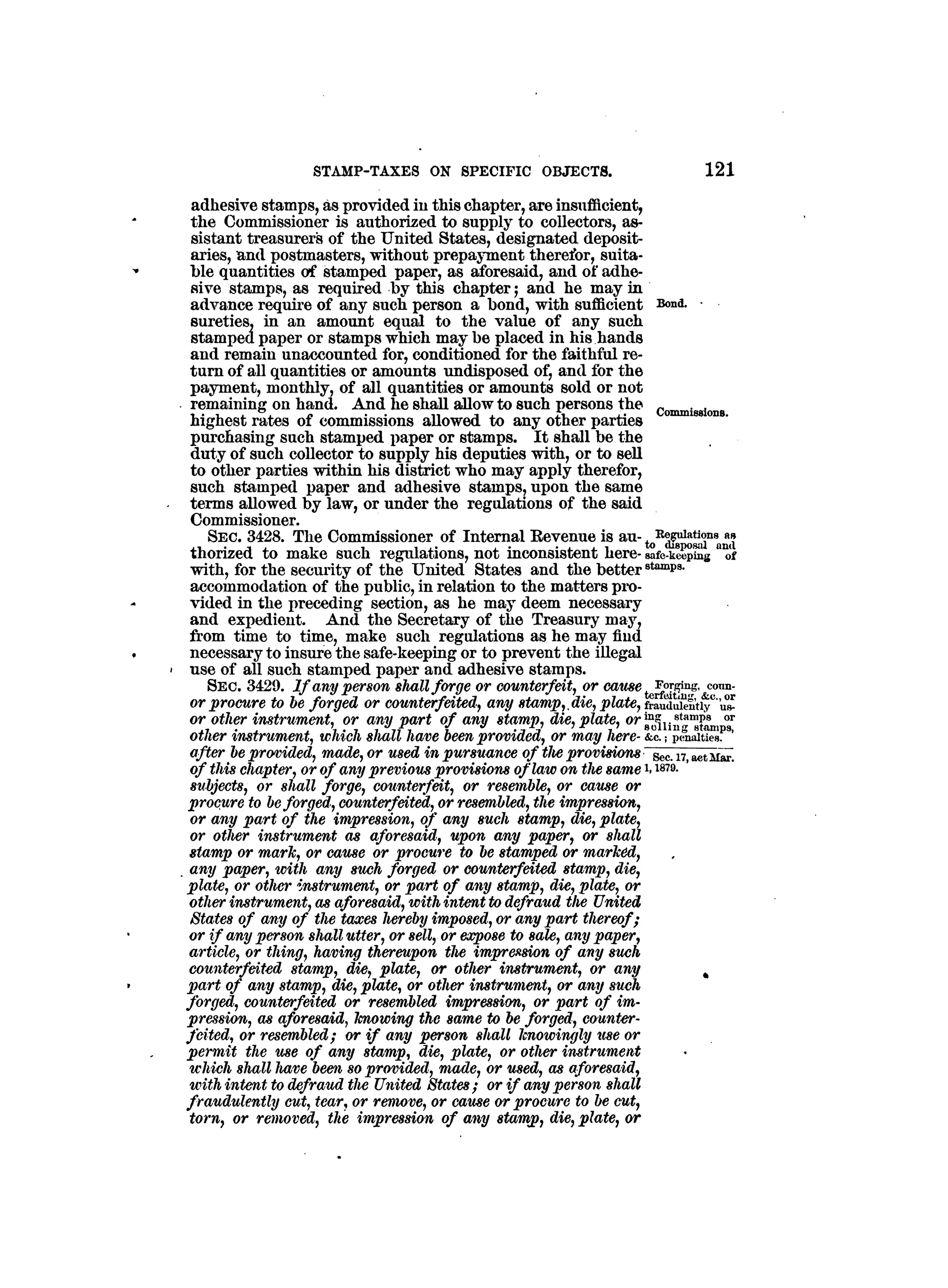 Internal revenue codes of 1879