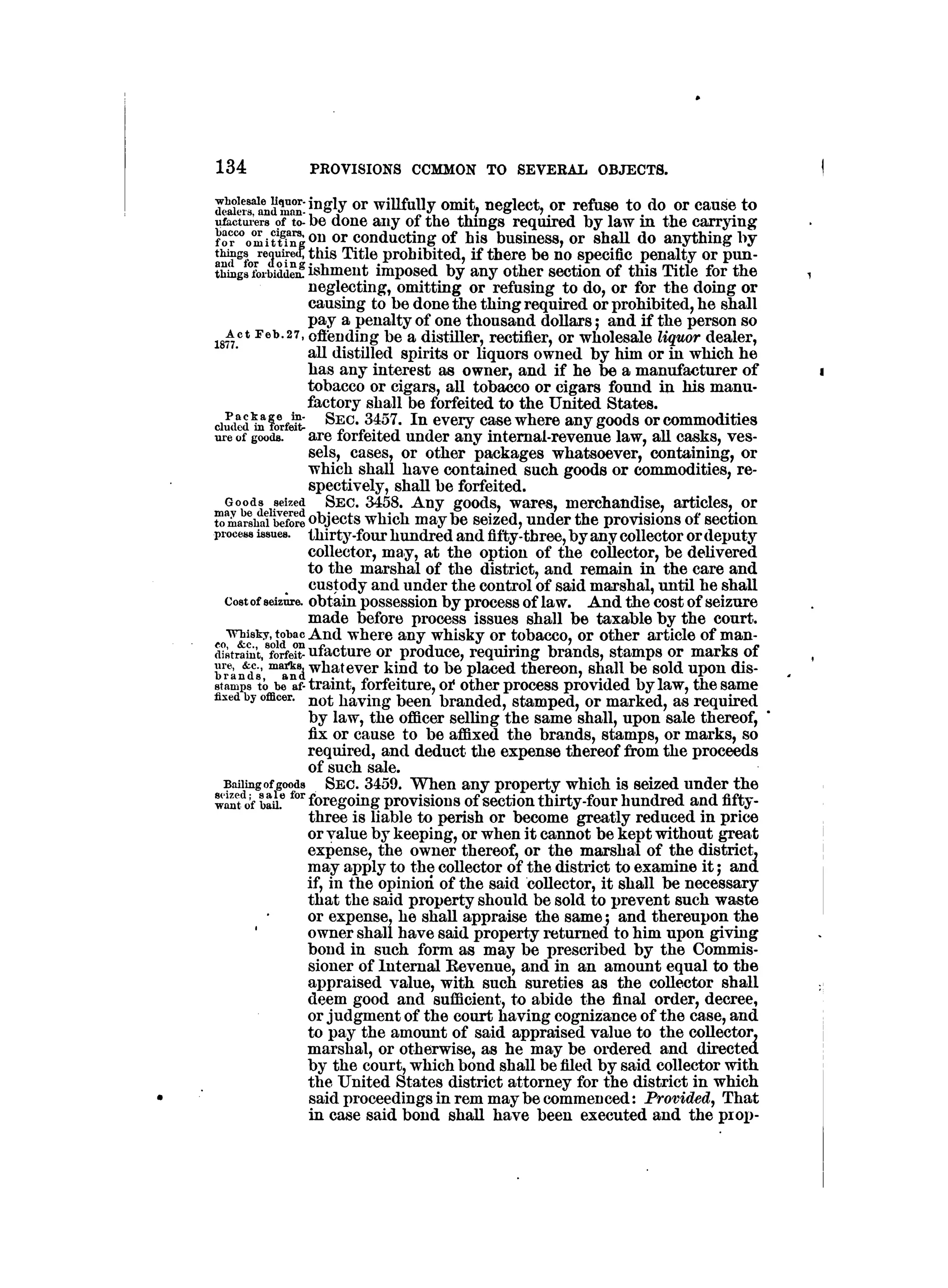Internal revenue codes of 1879
