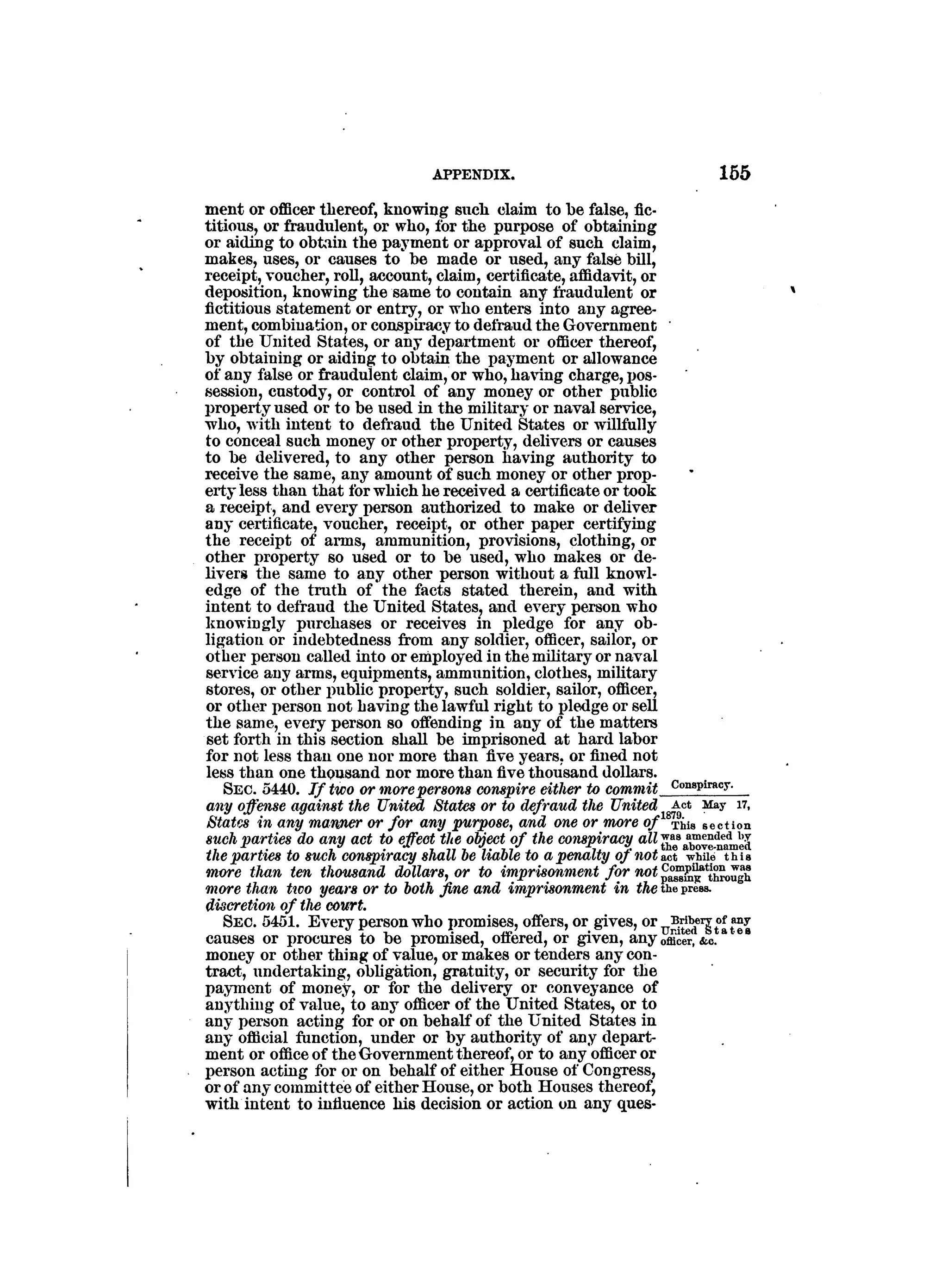 Internal revenue codes of 1879