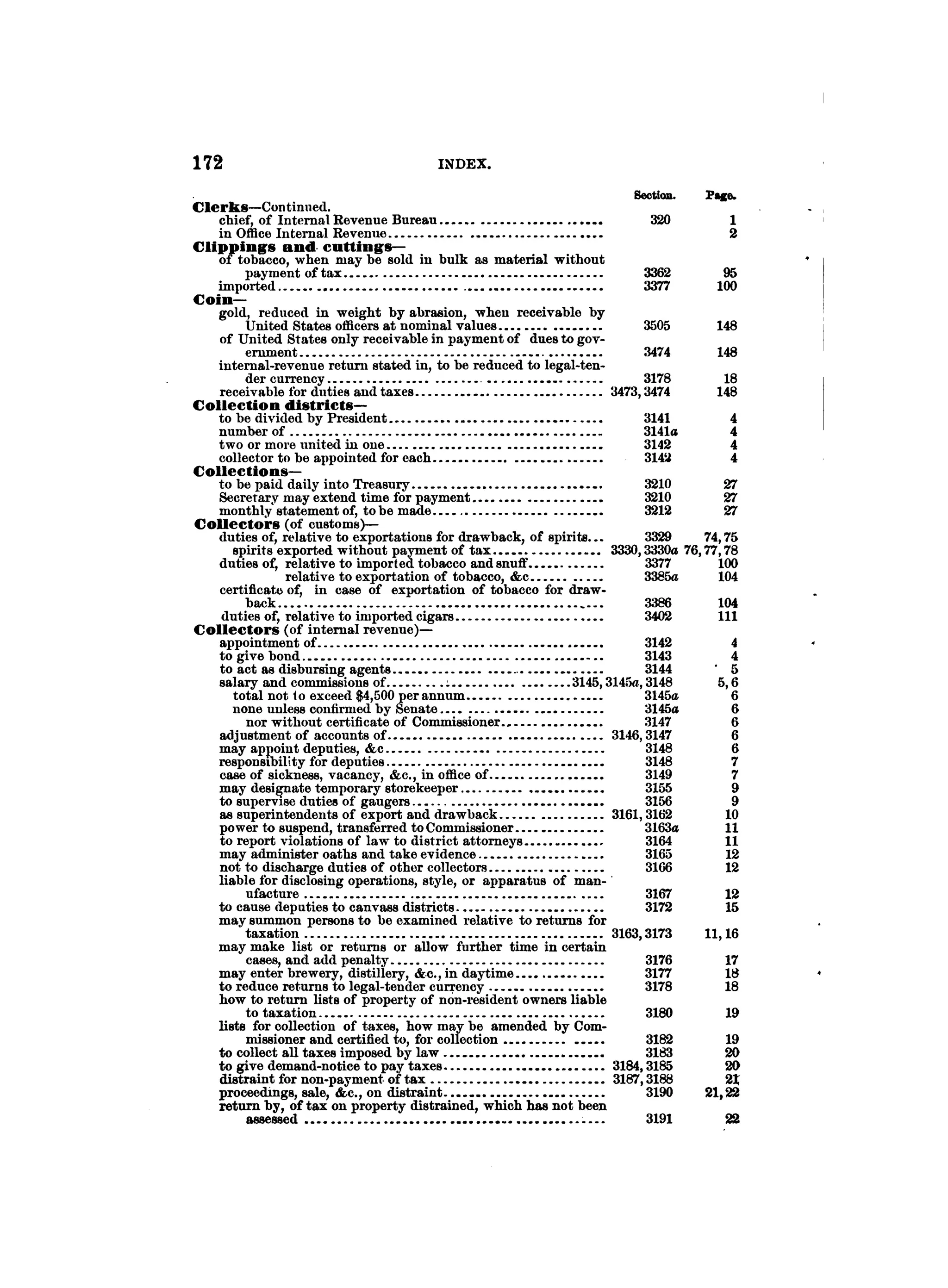 Internal revenue codes of 1879