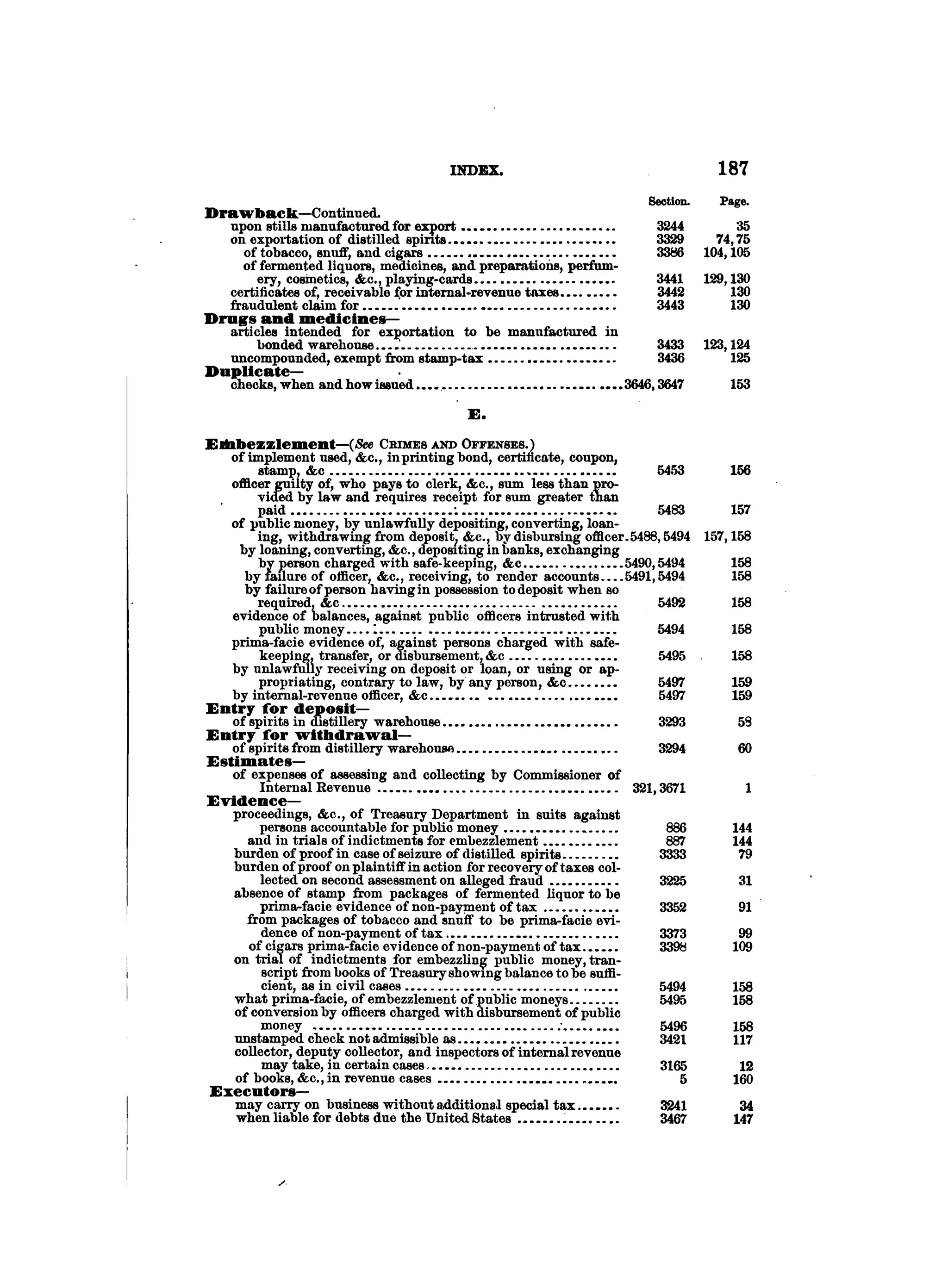 Internal revenue codes of 1879