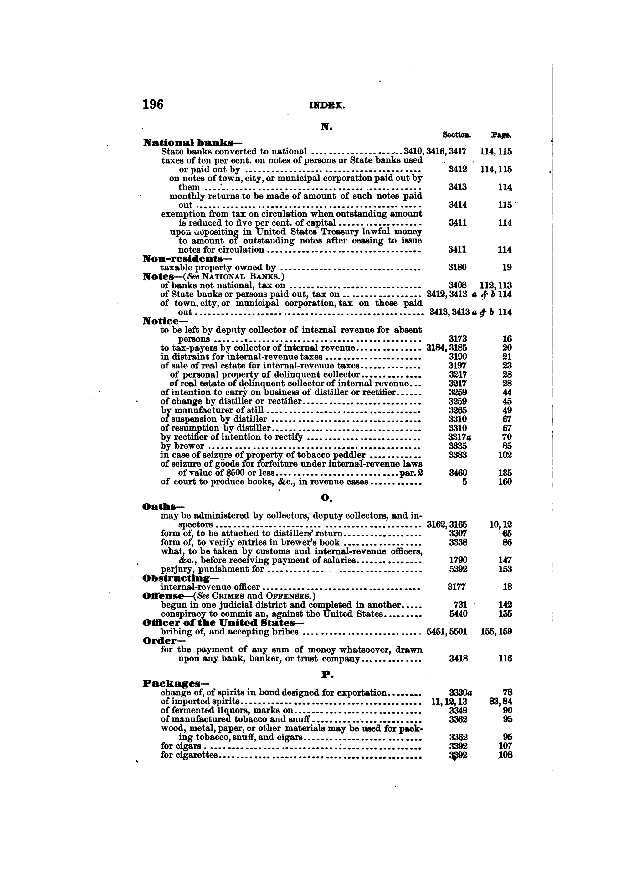 Internal revenue codes of 1879