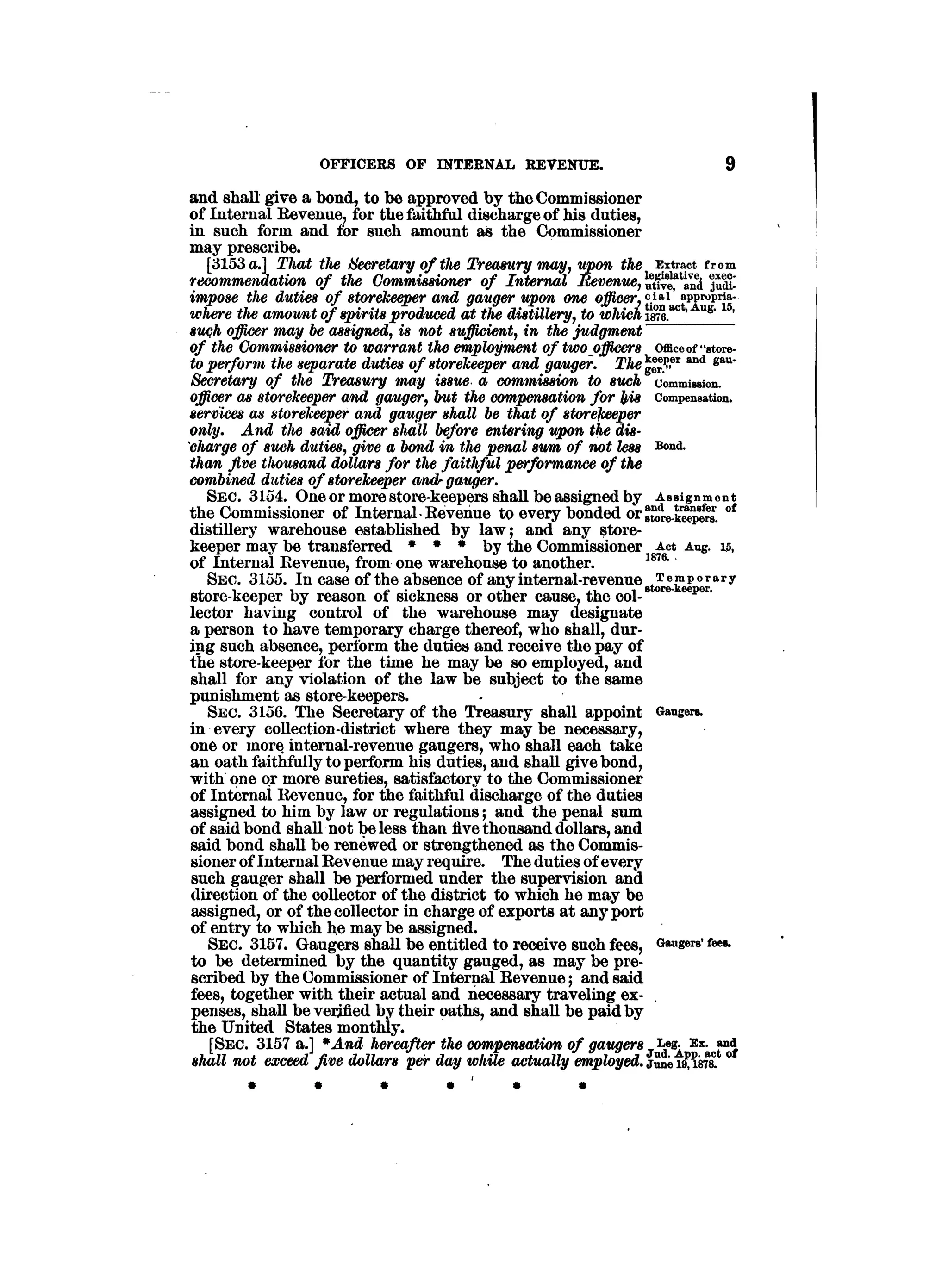 Internal revenue codes of 1879