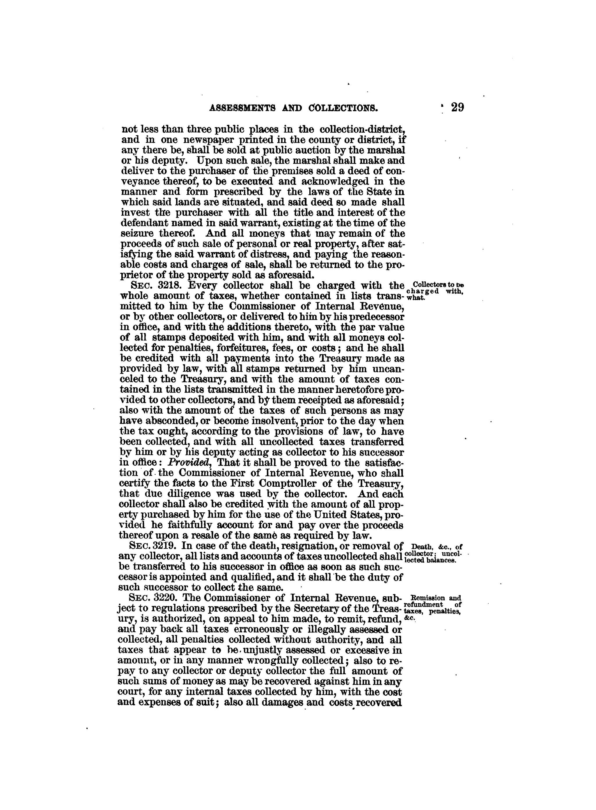Internal revenue codes of 1879