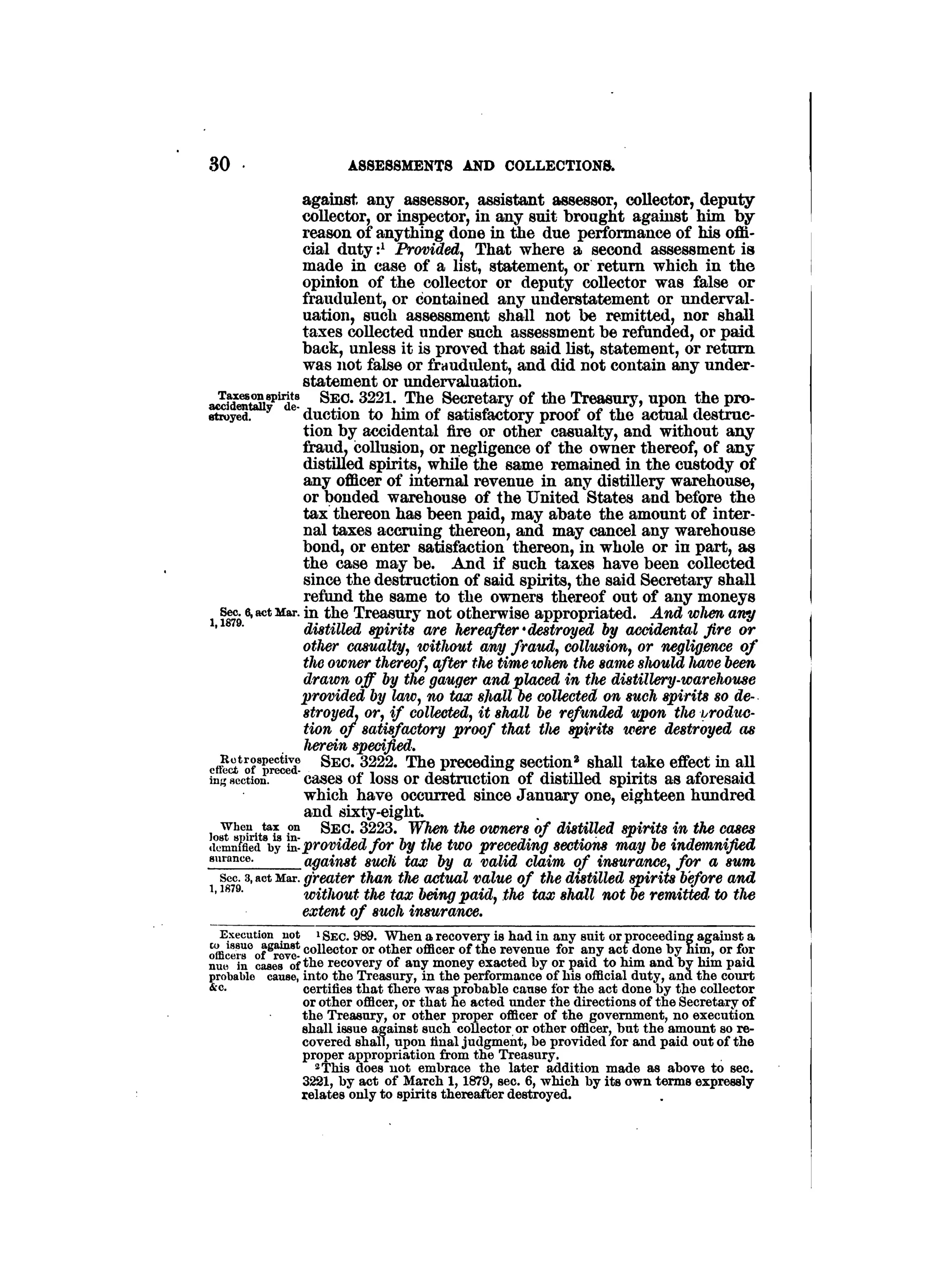 Internal revenue codes of 1879