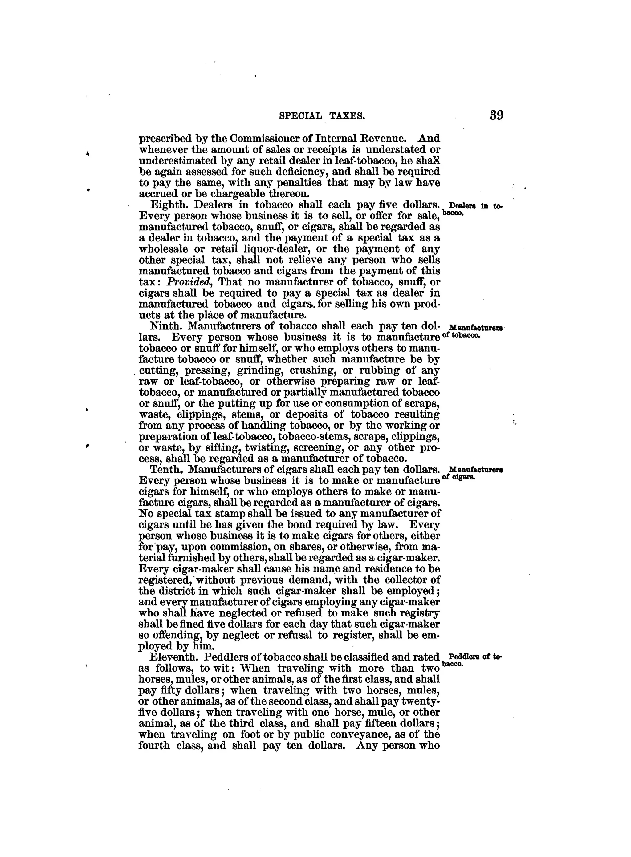 Internal revenue codes of 1879