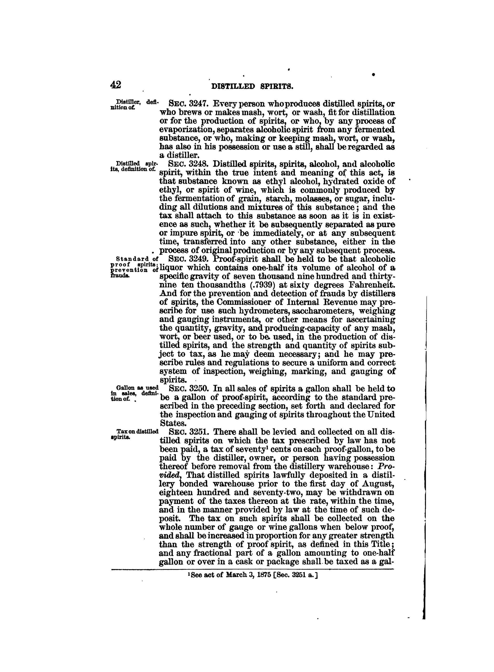 Internal revenue codes of 1879
