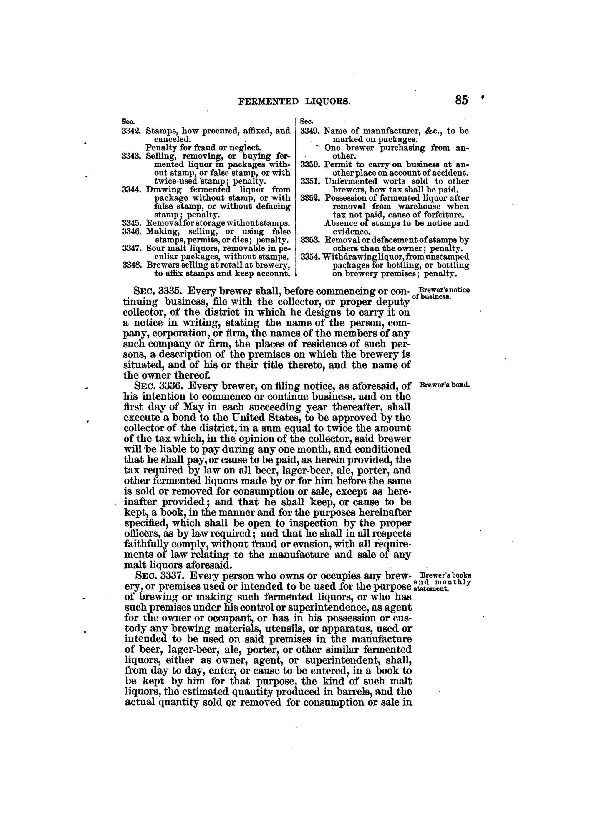 Internal revenue codes of 1879
