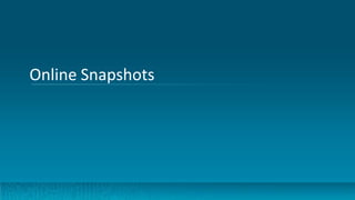 Online Snapshots
 
