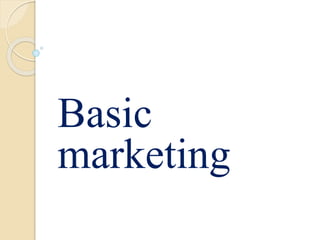 Basic
marketing
 