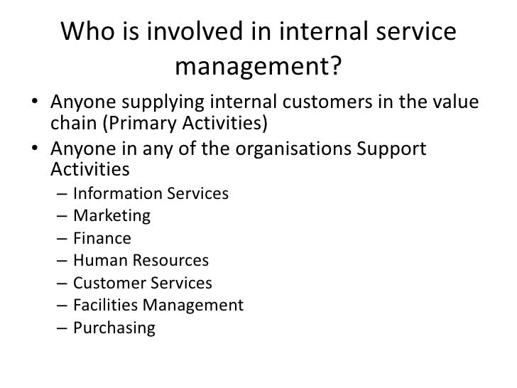 Internal Service Management