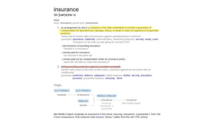 “Insurance”
 