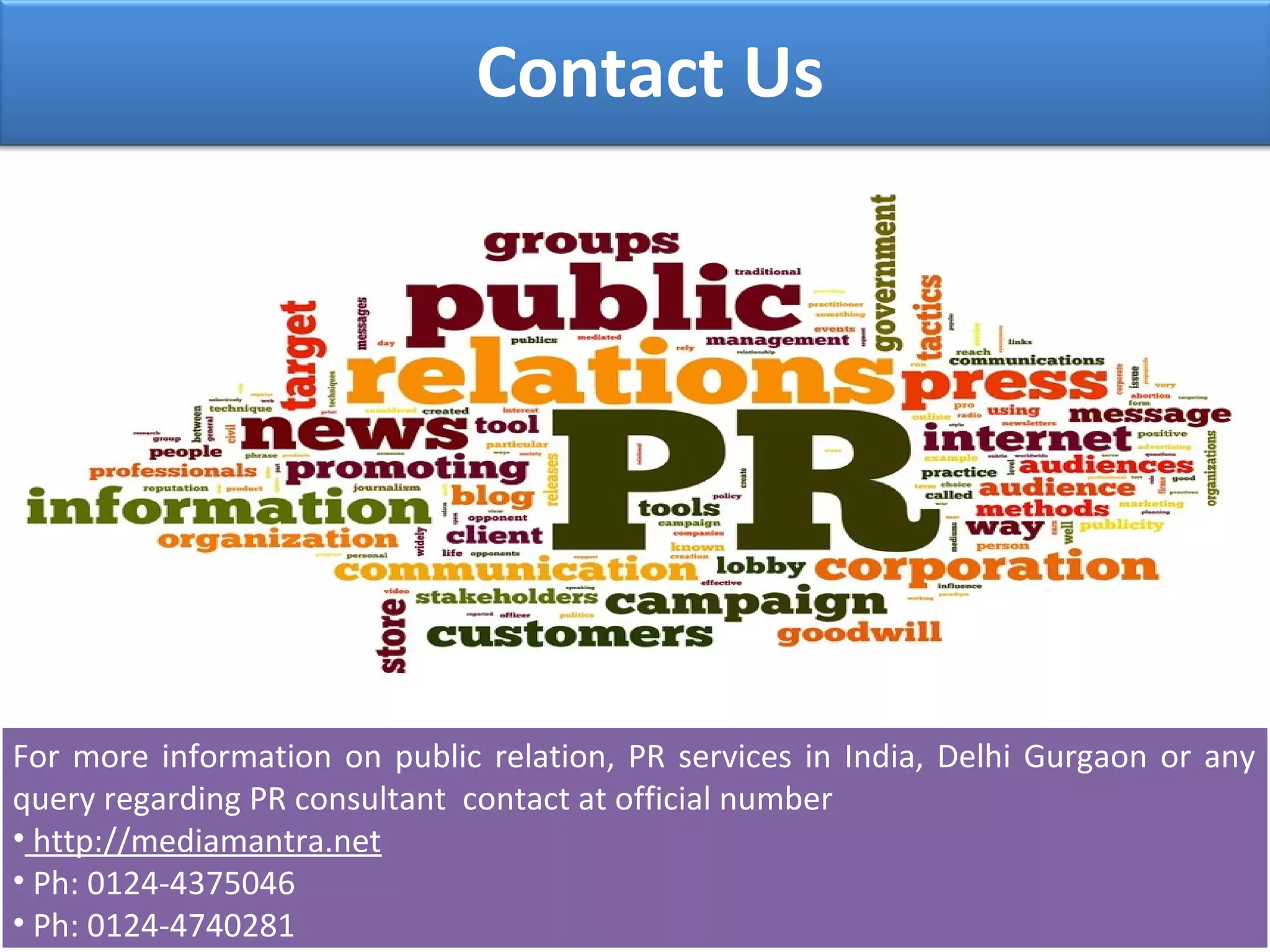 Internal vs external public of public relations PPT