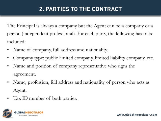 agent contract sample