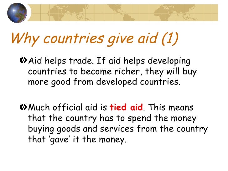 international aid essay