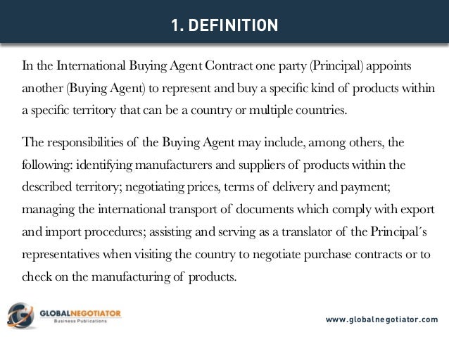 international buying agent contract contract template and agent contract template