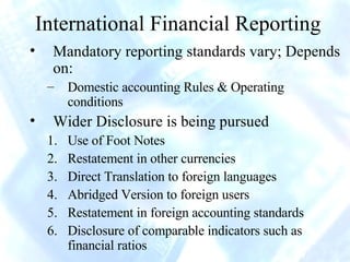 International Financial Analysis | PPS