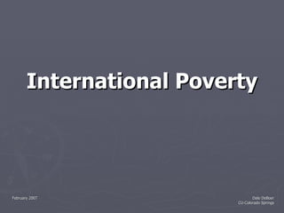 International Poverty 