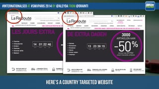 #internationalseo at #SMXPARIS 2014 by @aleyda from @orainti
here’s a country targeted website
 
