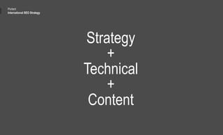 Strategy
+
Technical
+
Content
Portent
International SEO Strategy
 
