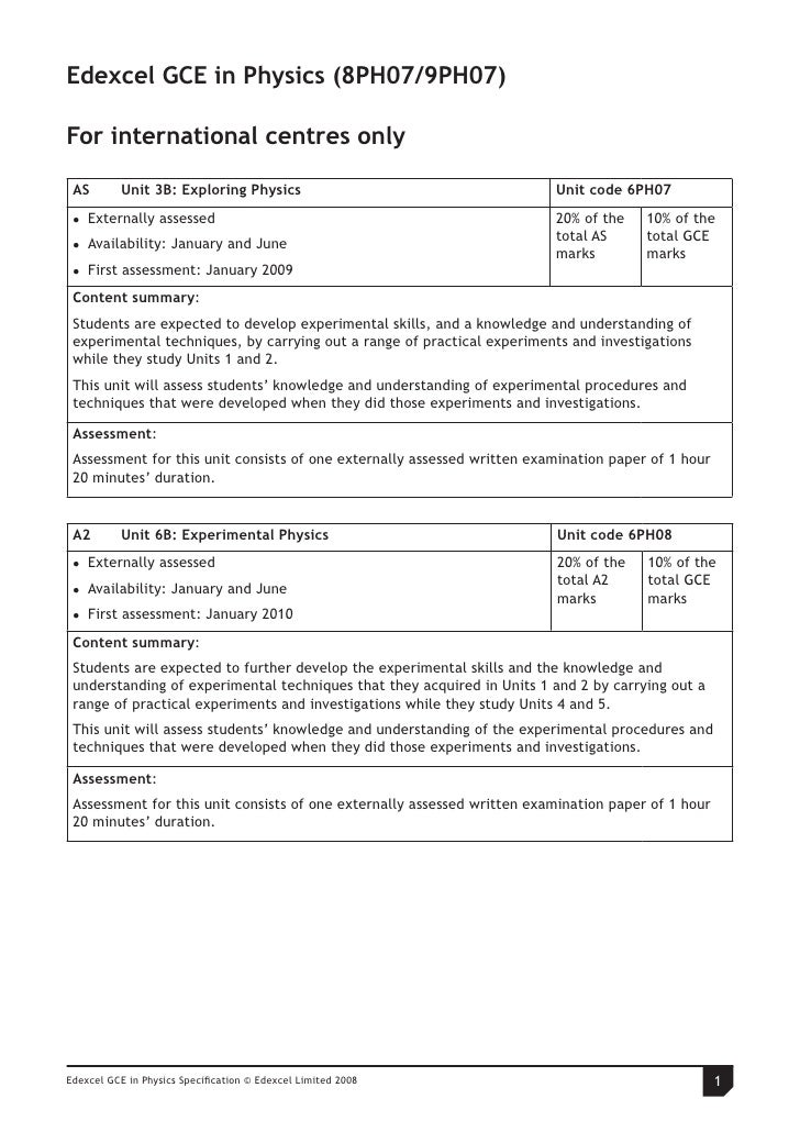 edexcel as level physics coursework Headteachers demand every a-level be re aqa and edexcel have statistically manipulated the decisions of awarding committees in the case of coursework,. edexcel as level physics coursework Headteachers demand every a-level be re aqa and edexcel have statistically manipulated the decisions of awarding committees in the case of coursework,.