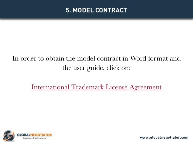 TRADEMARK LICENSE AGREEMENT & GUIDELINES Trademark license agreement template