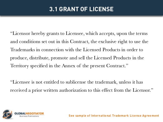 <strong>TRADEMARK AND TRADE NAME LICENSE AGREEMENT</strong> Trademark license agreement template