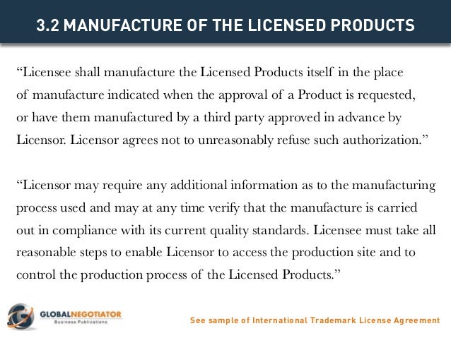 licensing agreement sample