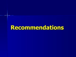Recommendations 