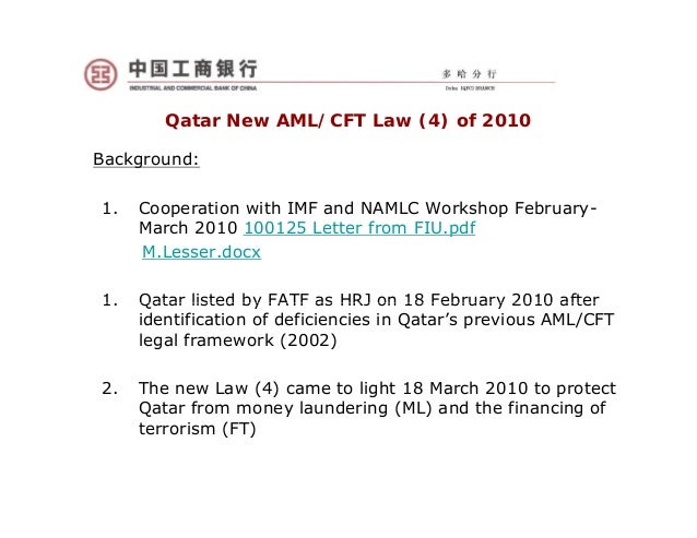 International Aml Standards Qatar Case Compatibility Mode