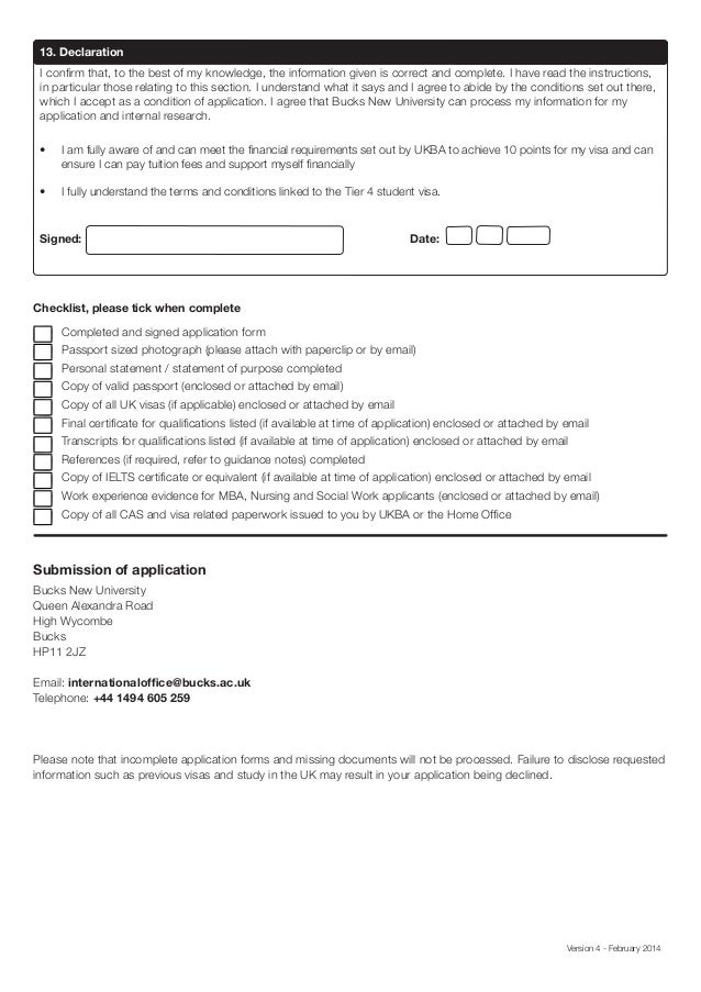 employment uk visa fees form Bucks International application uk New bucks University