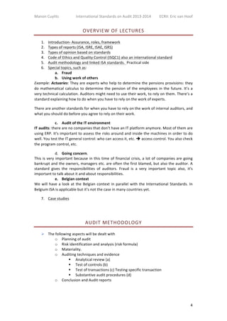 International Auditing Standards (ISA) | PDF