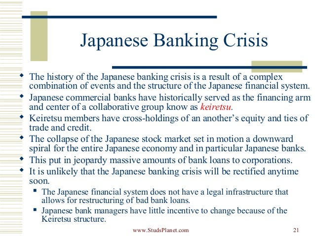 Markets and international banking