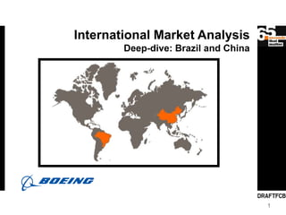 International Market Analysis
        Deep-dive: Brazil and China




                                      1
 