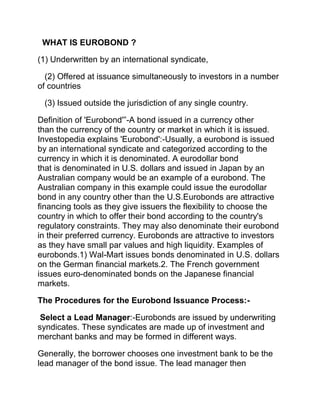 International bond market hard copy | DOCX
