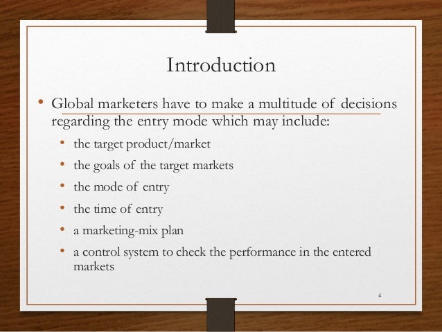 4 strategies entry of companies Entry strategies