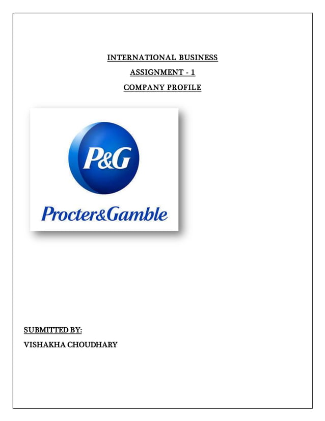 procter & gamble international