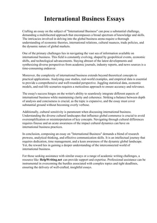 International Business Essays.pdf