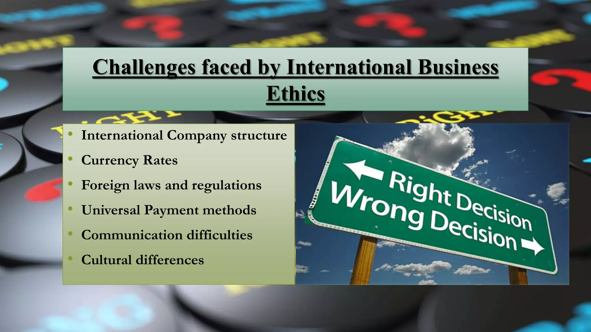 International business ethics
