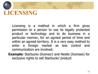 Licensor Line Example international_business module I.ppt