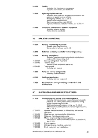 International Classification for Standards (Material Classification and ...