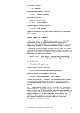 International Classification for Standards (Material Classification and ...