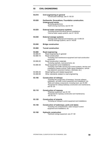 International Classification for Standards (Material Classification and ...