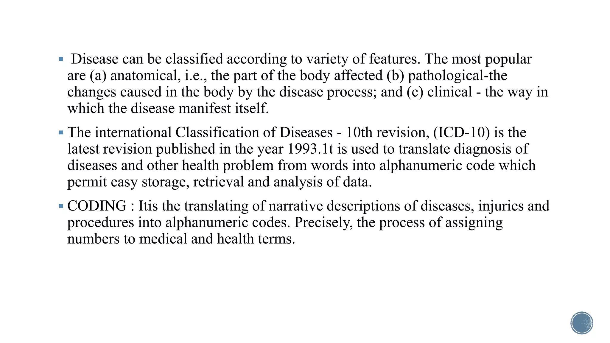 International classification of diseases | PPT
