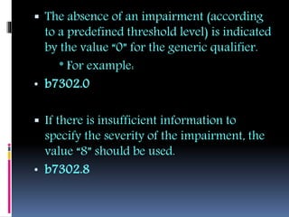 International classification of functioning, disability and health | PPTX