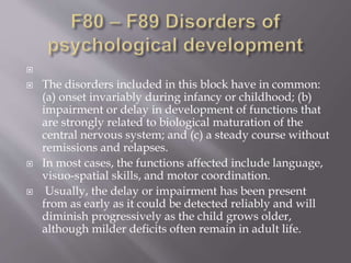 International classification of mental disorders | PPTX