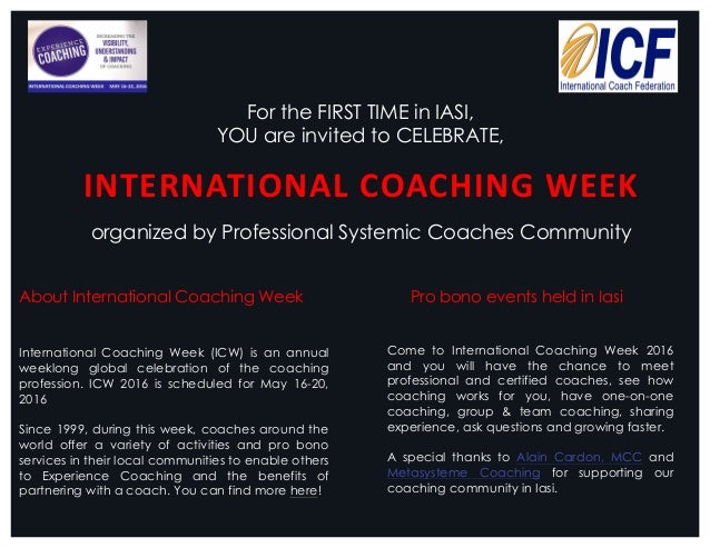 International coaching week