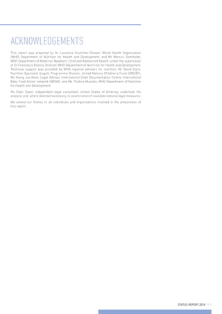 MARKETING OF BREAST-MILK SUBSTITUTES: NATIONAL IMPLEMENTATION OF THE ...
