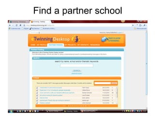 Find a partner school 