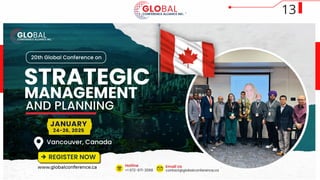 Upcoming International Conferences in Vancouver, Canada 2025 With